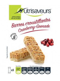 5 Barres croustillantes Cranberry Grenade